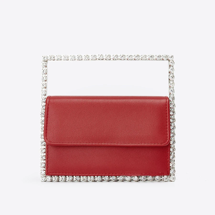 Diamond Small Square Evening Bags Women Chic Solid Color Rhinestone Handbag Trendy Ladies Metal Handle Dinner Clutch Purses
Diamond Small Square Evening Bags Women Chic Solid Color Rhinestone Handbag Trendy Ladies Metal Handle Dinner Clutch Purses