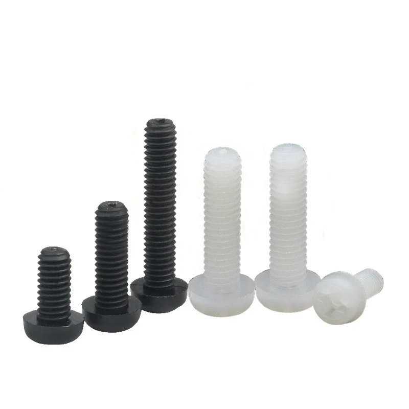 250X M4 Metric Threaded Black White Nylon Plastic Phillips Pan Head Cross Round Screw Bolt length 6mm-20mm
250X M4 Metric Threaded Black White Nylon Plastic Phillips Pan Head Cross Round Screw Bolt length 6mm-20mm