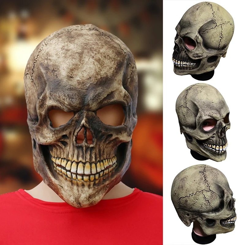 Full Head Skull Props with Soft Latex Material Unique Design Durable Easy to Wear Comfortable to Wear for Halloween JAN88
Full Head Skull Props with Soft Latex Material Unique Design Durable Easy to Wear Comfortable to Wear for Halloween JAN88