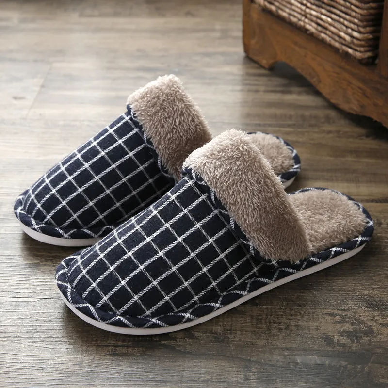 Men's Slippers Home slippers Size 50 Warm Antiskid Sturdy Sole House shoes for men Gingham Velvet Suede Fur slippers Thicken
Men's Slippers Home slippers Size 50 Warm Antiskid Sturdy Sole House shoes for men Gingham Velvet Suede Fur slippers Thicken