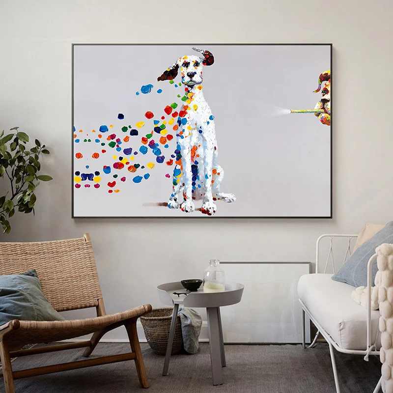 Abstract Doodle Puppy Standing and Snuffing A Cigarette Puppy on Canvas Painting Poster Print for Living Room Home Decoration
Abstract Doodle Puppy Standing and Snuffing A Cigarette Puppy on Canvas Painting Poster Print for Living Room Home Decoration