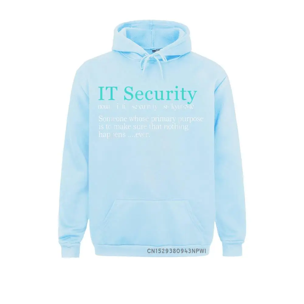 Лучший Забавный зимний мужской свитшот с надписью IT Security | Мужская одежда