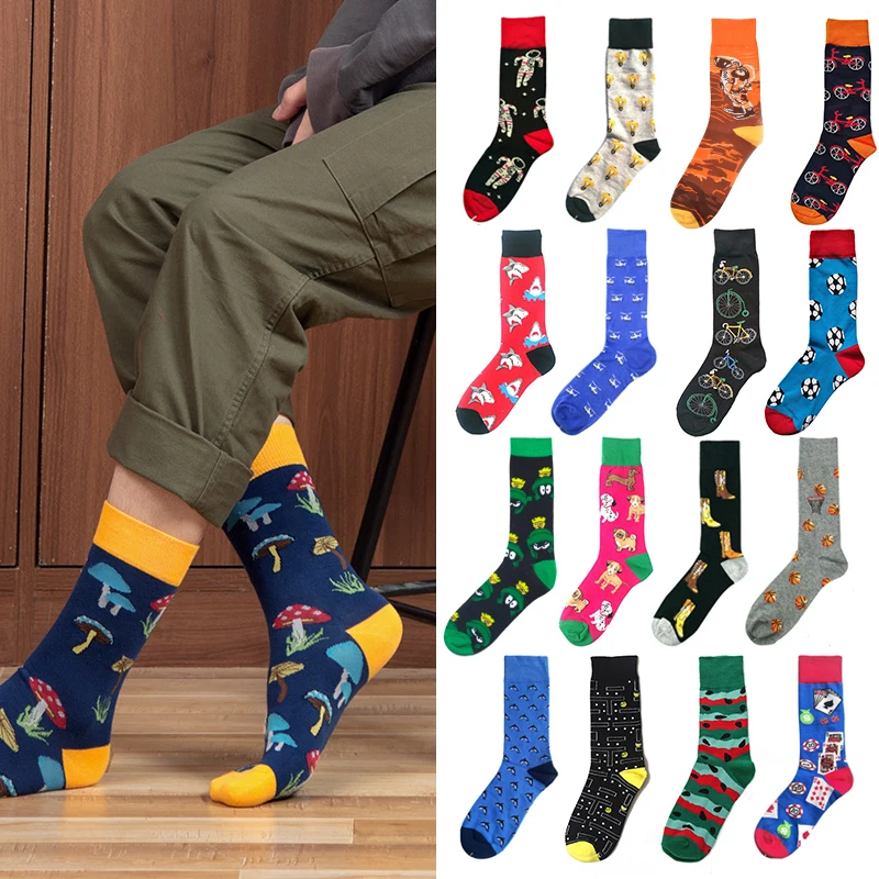 Brand Quality Mens Socks Combed Cotton colorful Happy Funny Sock Autumn Winter Warm Casual long Men compression sock
Brand Quality Mens Socks Combed Cotton colorful Happy Funny Sock Autumn Winter Warm Casual long Men compression sock