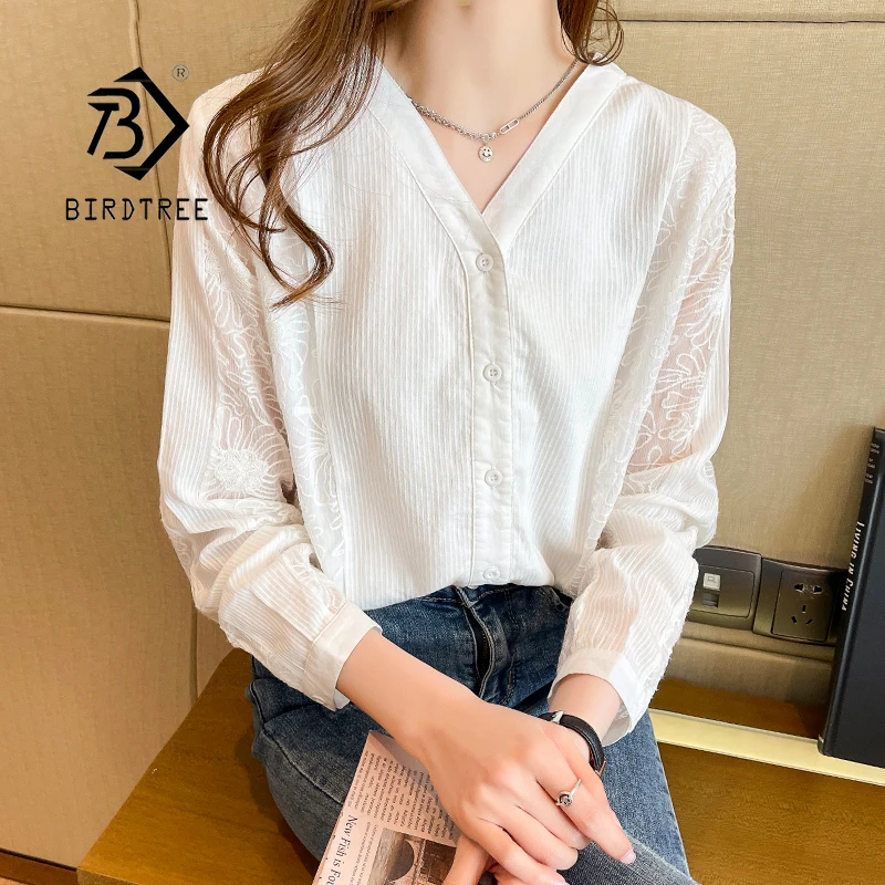 Spring Women Office Solid Lace Patchwork Shirts Lady Korean Vintage Basic Loose Casual All-Match Long Sleeve V Neck Tops T16201X
Spring Women Office Solid Lace Patchwork Shirts Lady Korean Vintage Basic Loose Casual All-Match Long Sleeve V Neck Tops T16201X