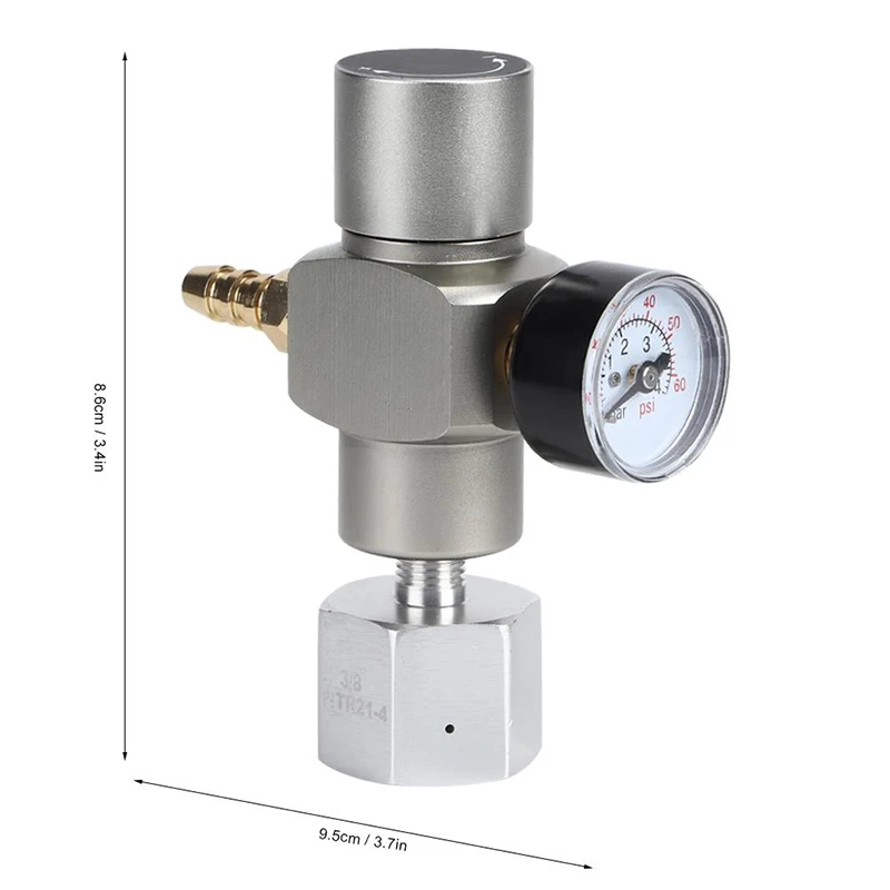 1*Pressure Gauge 1*Connector 2 In 1 Mini CO2 Gas Regulator Soda Pressure Gauge With Adapter 3/8 To TR21.4 In Stock
1*Pressure Gauge 1*Connector 2 In 1 Mini CO2 Gas Regulator Soda Pressure Gauge With Adapter 3/8 To TR21.4 In Stock