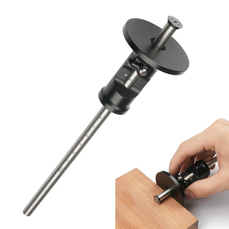 Woodworking Parallel Line Drawing Mortise Measuring Gauge DIY Multifunctional Aluminum Alloy Resistance Marking Tool
Woodworking Parallel Line Drawing Mortise Measuring Gauge DIY Multifunctional Aluminum Alloy Resistance Marking Tool