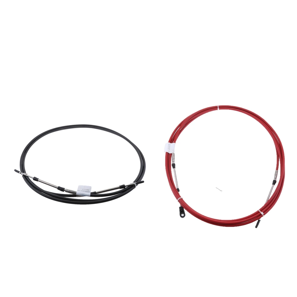 Stainless Steel, Black+Red Throttle Cable Black for Marine Canoe Boat Motor Control Lever - 12 FT
Stainless Steel, Black+Red Throttle Cable Black for Marine Canoe Boat Motor Control Lever - 12 FT