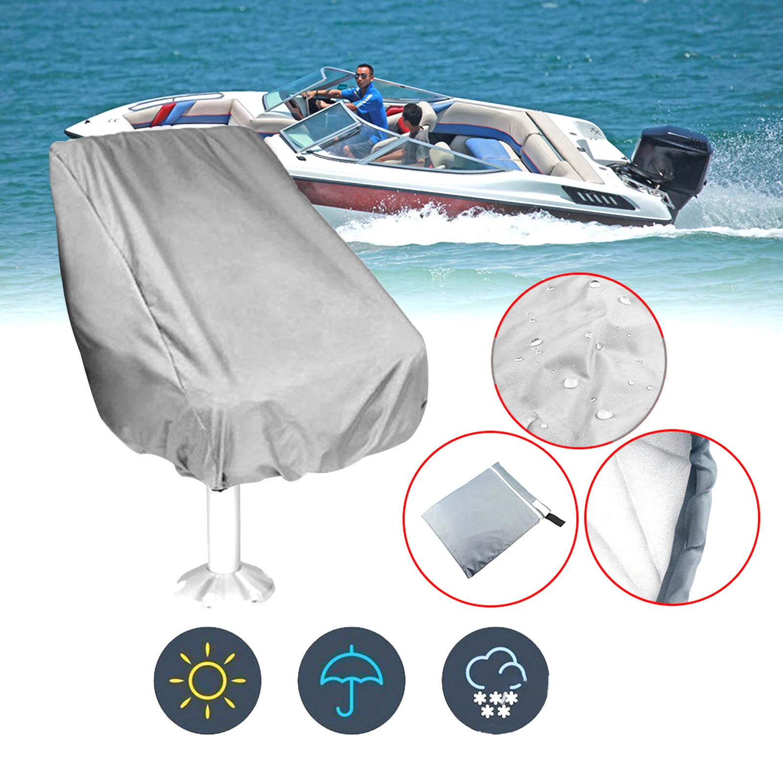 Outdoor Boat Seat Cover Waterproof Covers For Yacht Captain Chair Boat Seat Cover Elastic Closure Furniture Protection UV Resist
Outdoor Boat Seat Cover Waterproof Covers For Yacht Captain Chair Boat Seat Cover Elastic Closure Furniture Protection UV Resist