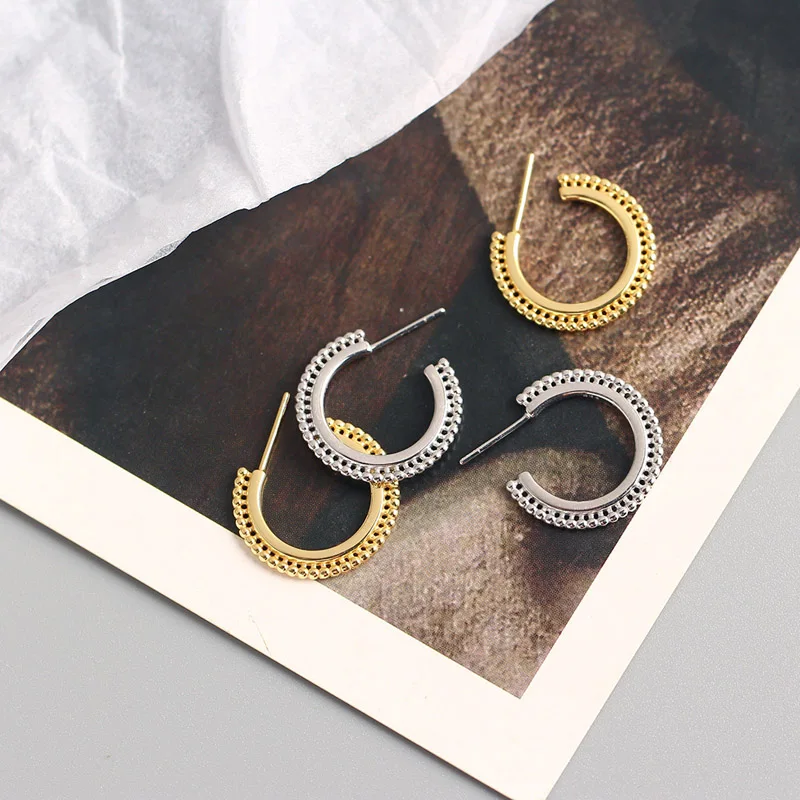 Korean Style Earrings for Women S925 Small Round Circle Hoop Earings Design Fan-Shaped Earrings Jewelry
Korean Style Earrings for Women S925 Small Round Circle Hoop Earings Design Fan-Shaped Earrings Jewelry