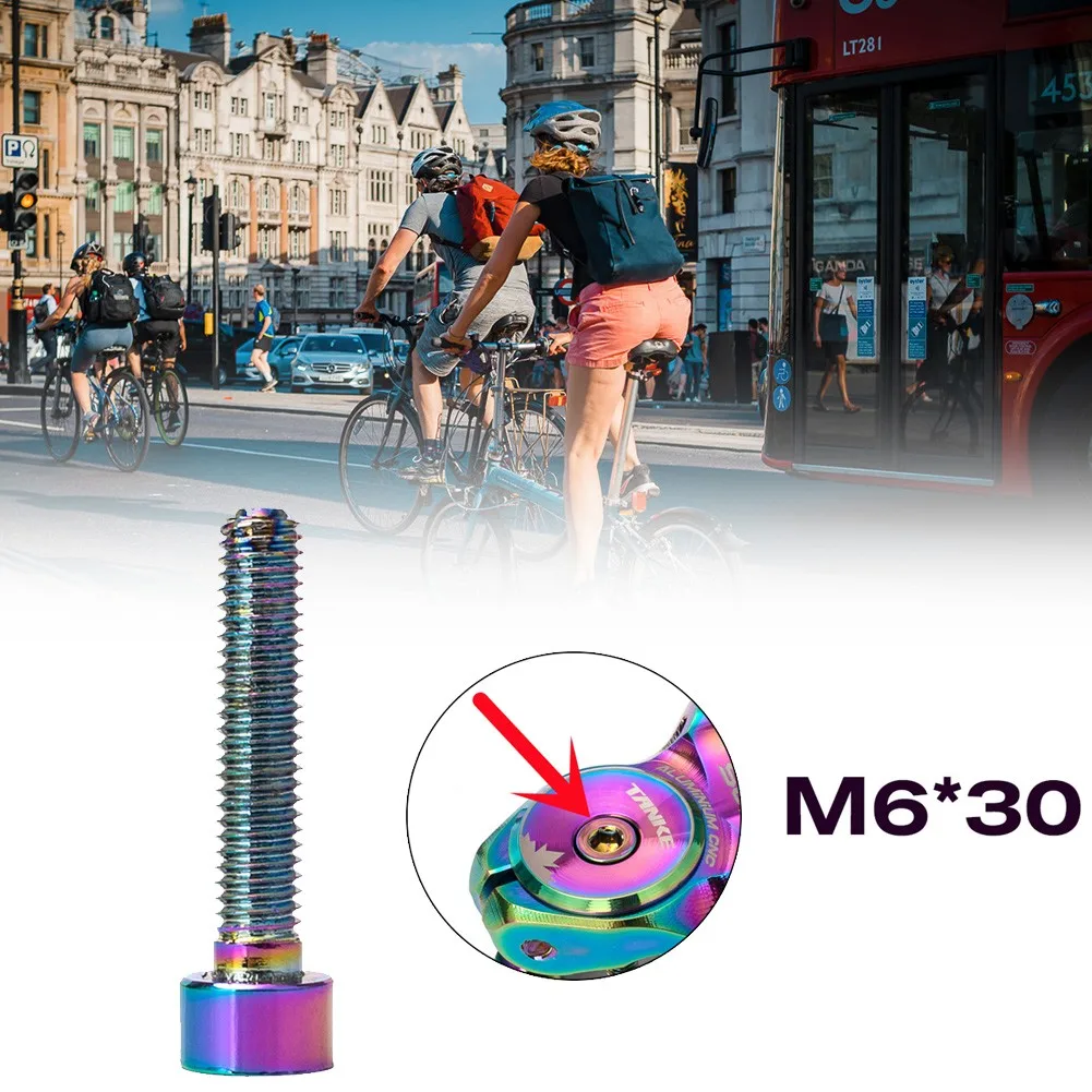 TANKE Colorful AluminumCycling Bicycle Parts Bicycle StemBicycle ComponentsBike Headset Bolt Bicycle Stem Top Cap Screw M6x30
TANKE Colorful AluminumCycling Bicycle Parts Bicycle StemBicycle ComponentsBike Headset Bolt Bicycle Stem Top Cap Screw M6x30