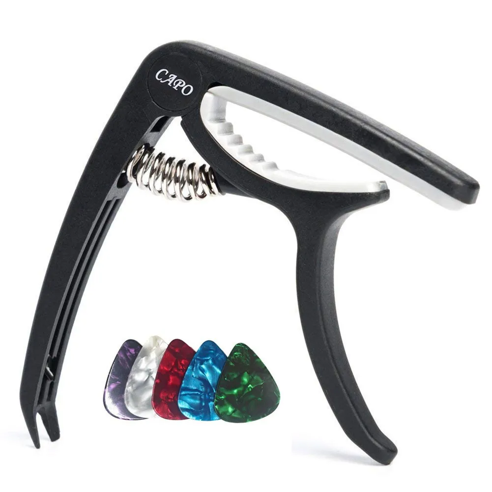Acoustic Electric Guitar Capo Clamp Quick Release Tuning With 5Pcs Guitars Picks Guitar Trigger Release Capo For Tone Adjusting
Acoustic Electric Guitar Capo Clamp Quick Release Tuning With 5Pcs Guitars Picks Guitar Trigger Release Capo For Tone Adjusting