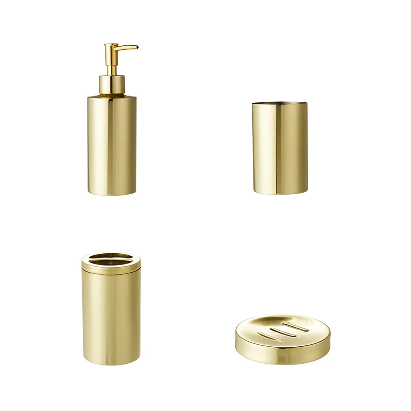 Bathroom Accessories Set Solid Gold Soap Dispenser Soap Dish Gargle Cup Toothbrush Holder Storage 304 Stainless Steel Luxury
Bathroom Accessories Set Solid Gold Soap Dispenser Soap Dish Gargle Cup Toothbrush Holder Storage 304 Stainless Steel Luxury