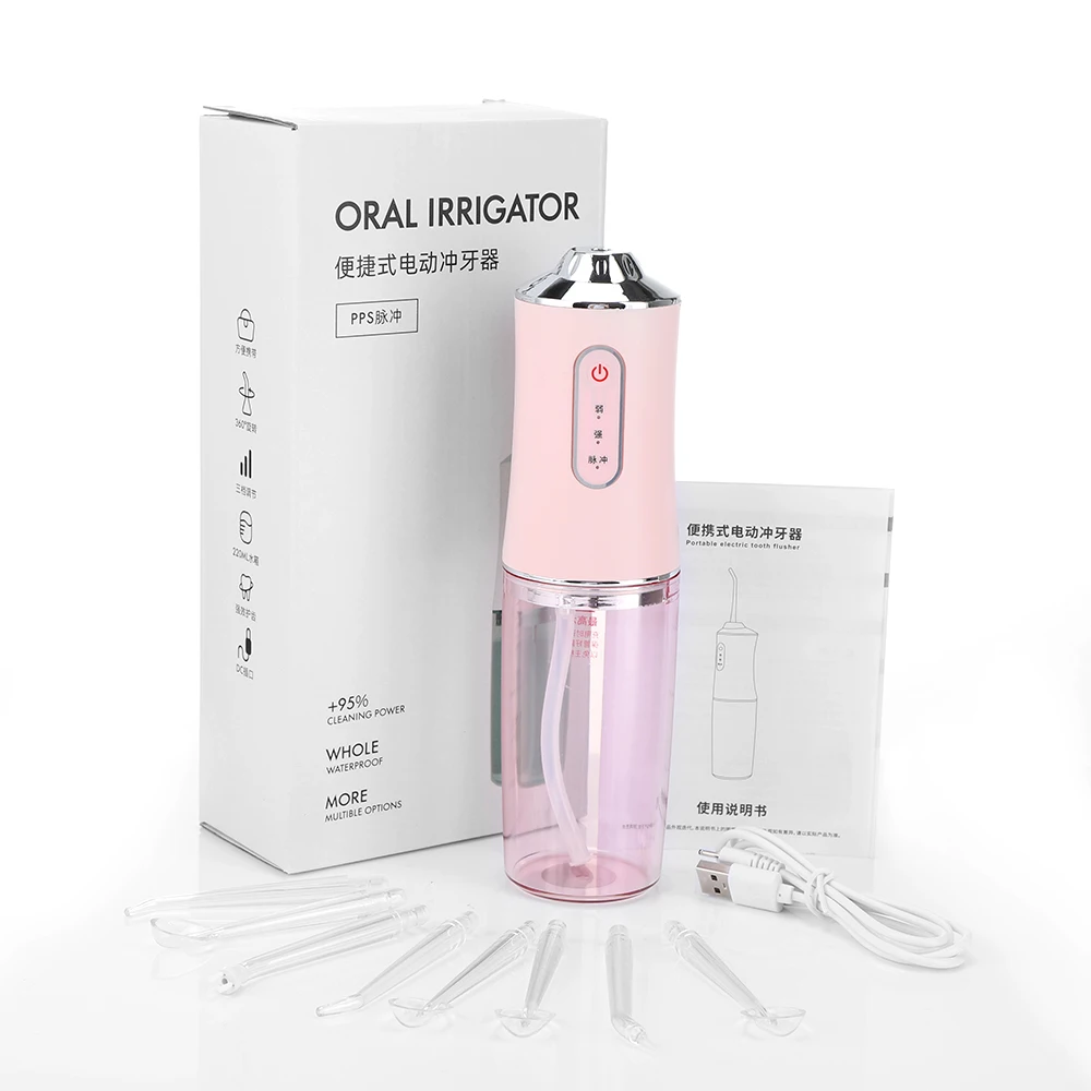 Electric Teeth Cleaner Waterproof Teeth Flosser Water Flosser Cordless Dental Oral Irrigator Rechargeable for Travel Home
Electric Teeth Cleaner Waterproof Teeth Flosser Water Flosser Cordless Dental Oral Irrigator Rechargeable for Travel Home