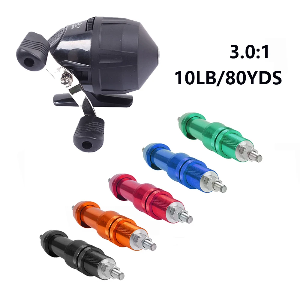 10LB/80YDS 3.0:1 Bow Fishing Reel Universal Aluminum Anchor Reel Seat Set for Recurve/Compound Bow Archery Fishing Hunting
10LB/80YDS 3.0:1 Bow Fishing Reel Universal Aluminum Anchor Reel Seat Set for Recurve/Compound Bow Archery Fishing Hunting