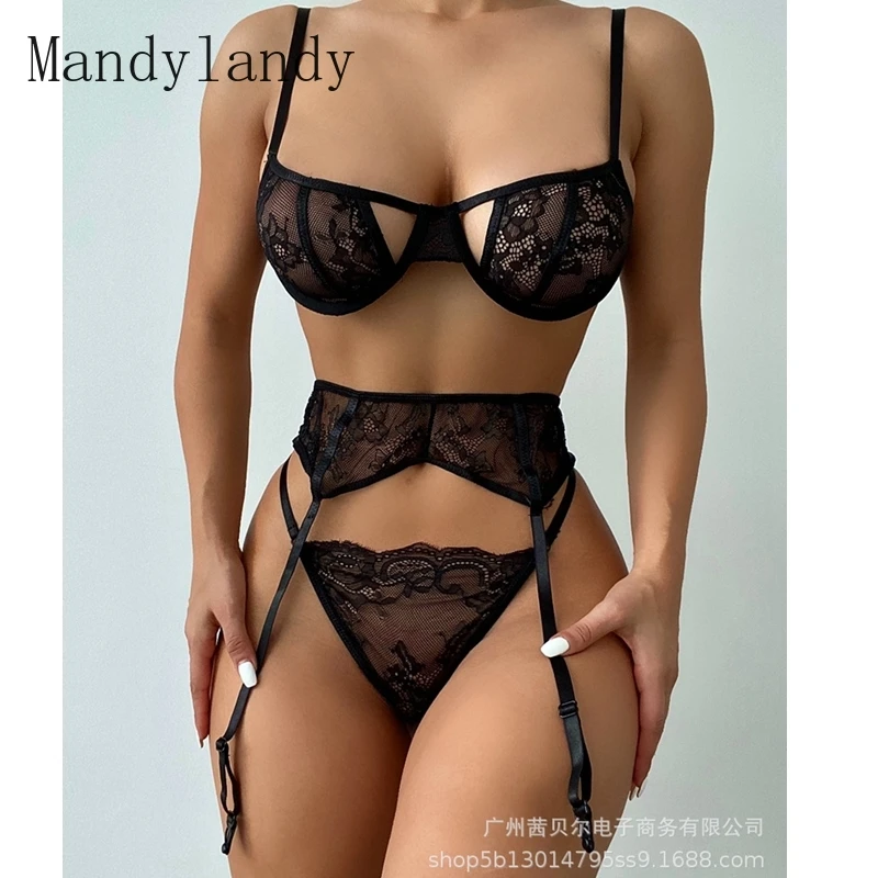 Комплект нижнего белья Mandylandy из 3 предметов, кружевной сексуальный комплект нижнего белья, пижамы, стринги, подвязки, экзотические комплект...
Комплект нижнего белья Mandylandy из 3 предметов, кружевной сексуальный комплект нижнего белья, пижамы, стринги, подвязки, экзотические комплект...