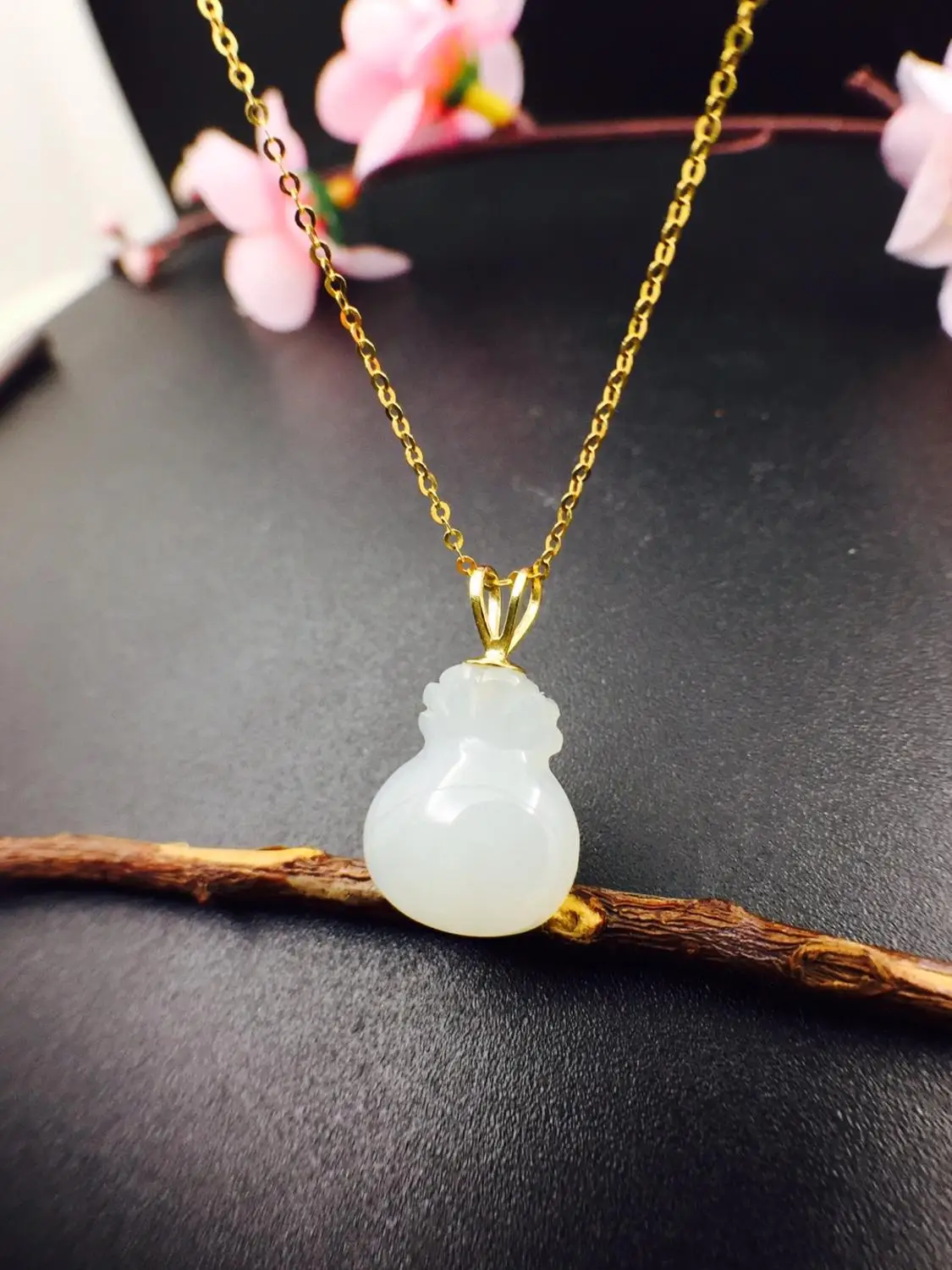 SHILOVEM 18k yellow gold natural White Jasper pendants none necklace classic wholesale women new gift 12*14mm yzz1214866hby
SHILOVEM 18k yellow gold natural White Jasper pendants none necklace classic wholesale women new gift 12*14mm yzz1214866hby