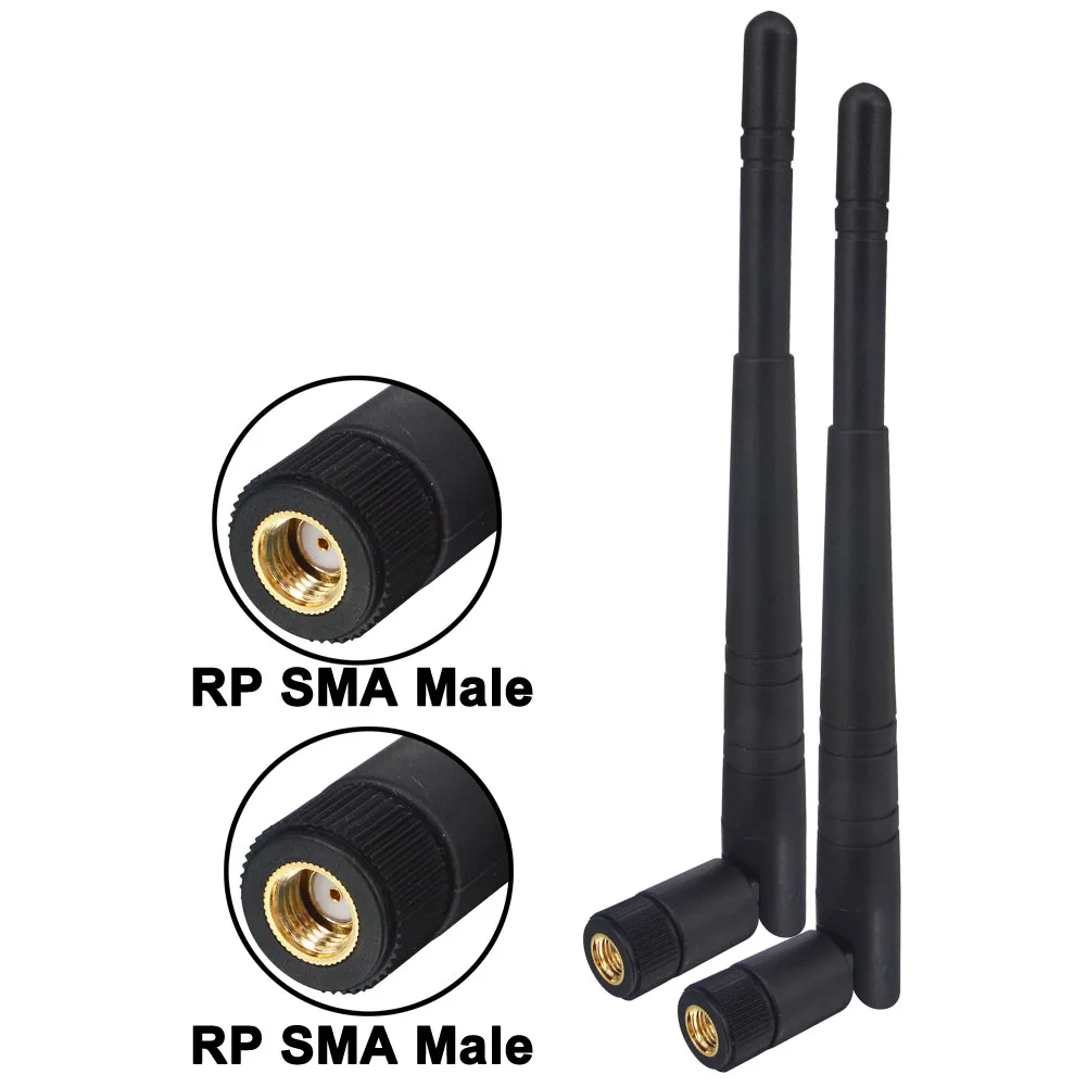 2pcs 8dbi Dual band WIFI Antenna 2.4G 5g 5.8G RP SMA Male/SMA Male Universal Antennas Amplifier WLAN Router Antenne Booster
2pcs 8dbi Dual band WIFI Antenna 2.4G 5g 5.8G RP SMA Male/SMA Male Universal Antennas Amplifier WLAN Router Antenne Booster