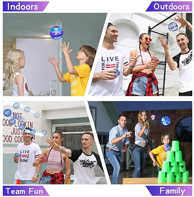 Ainibear Magic Flying Ball Toys Lighting Flying Spinner UFO Drone Space Outdoor
Ainibear Magic Flying Ball Toys Lighting Flying Spinner UFO Drone Space Outdoor