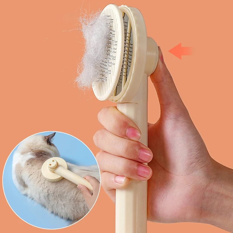 Pet Cat Brush Self Cleaning Slicker Brush for Cats Dogs Hair Removes Pet Hair Removal Comb Pets Grooming Tool Cat Accessories
Pet Cat Brush Self Cleaning Slicker Brush for Cats Dogs Hair Removes Pet Hair Removal Comb Pets Grooming Tool Cat Accessories