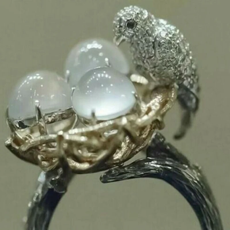 Fashion Design Ring for Woman Sweet Romantic Bird Nest Ring Glamour Wedding Engagement Bride Q5P390
Fashion Design Ring for Woman Sweet Romantic Bird Nest Ring Glamour Wedding Engagement Bride Q5P390