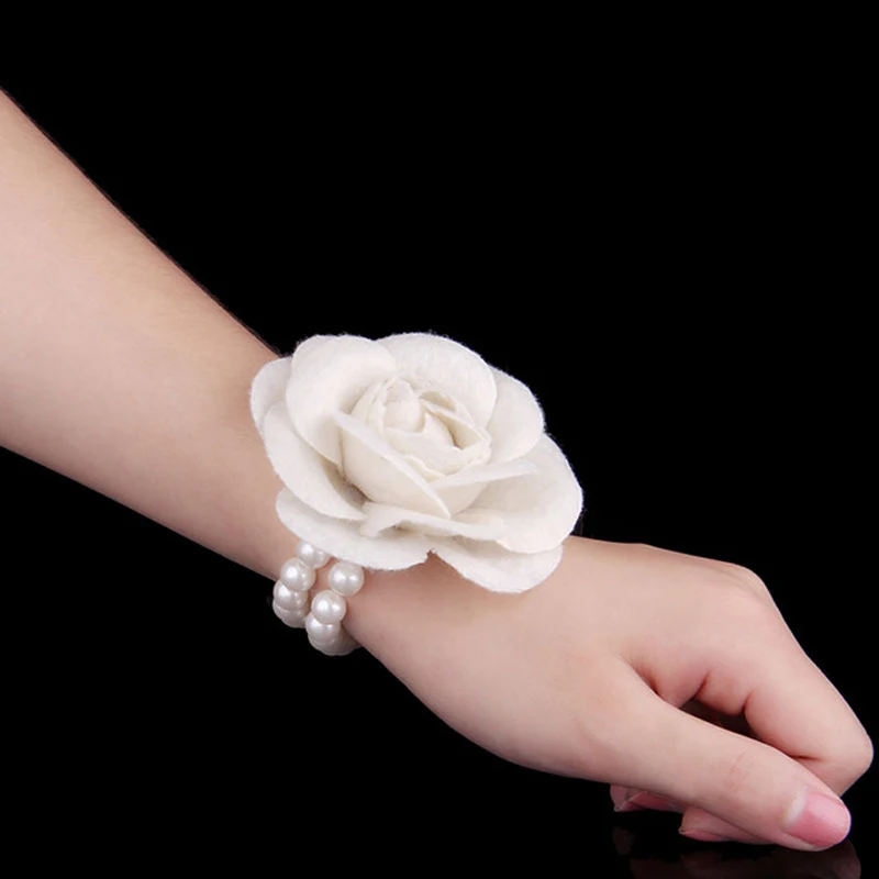 5Pieces/Bag Wedding Bridal Bridesmaid Hand Wrist Flower Handmade Fabric Camellia Flower Wedding Party Prom Women's Bracelet
5Pieces/Bag Wedding Bridal Bridesmaid Hand Wrist Flower Handmade Fabric Camellia Flower Wedding Party Prom Women's Bracelet