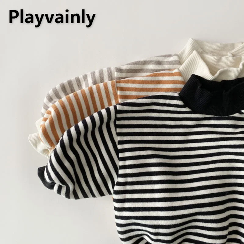 2022 Korean Style New Spring Kids Boy Girl Sweatshirts Grey Orange Black Striped Pullover Turtleneck Top Casual Clothes E2500
2022 Korean Style New Spring Kids Boy Girl Sweatshirts Grey Orange Black Striped Pullover Turtleneck Top Casual Clothes E2500