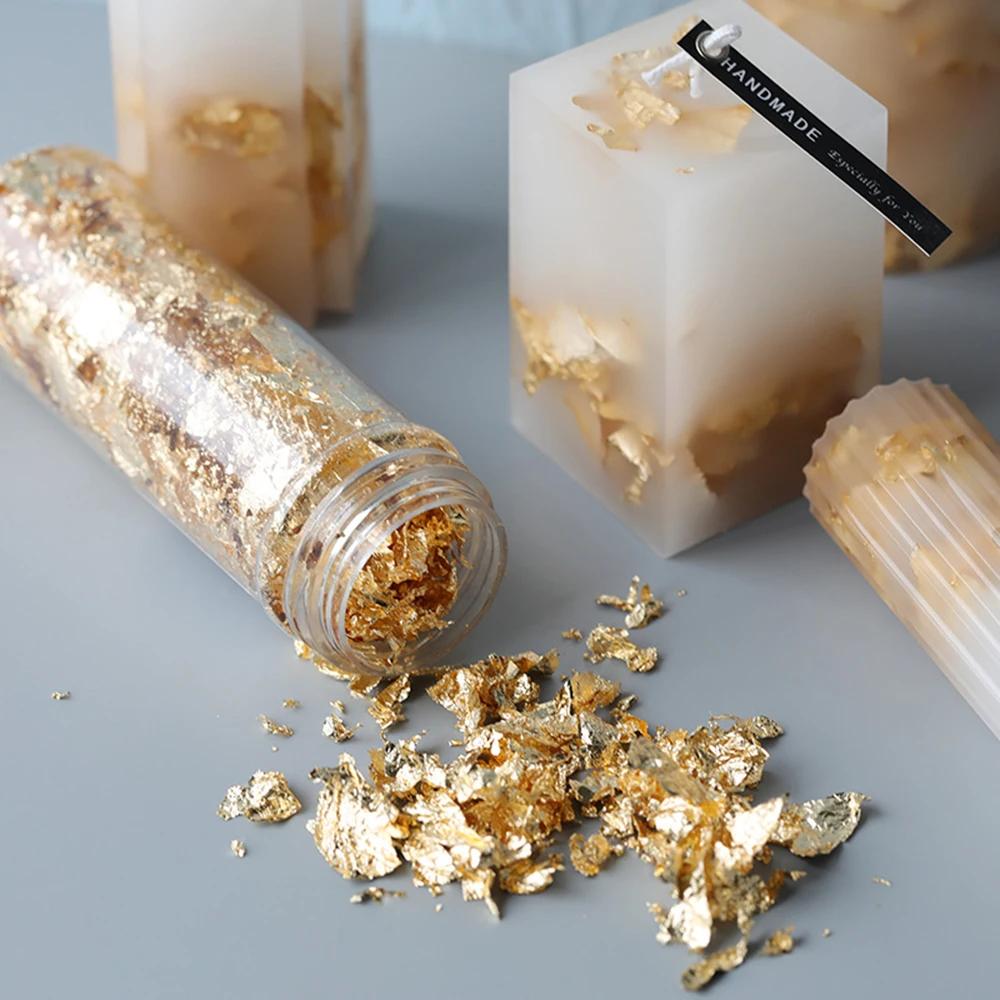 1 Bottle Candle Gold Foil For Candle Molds Silicone Mold Aromatherapy Soap Mould Diy Handmade Material Candle Making Decoration
1 Bottle Candle Gold Foil For Candle Molds Silicone Mold Aromatherapy Soap Mould Diy Handmade Material Candle Making Decoration