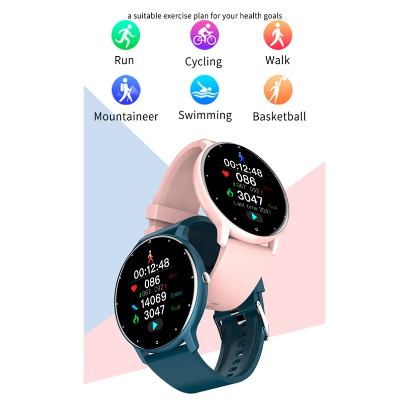 Женские Смарт-часы с прогнозом погоды и уведомлением по Whatsapp водонепроницаемые