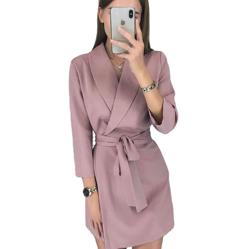 Women Vintage Sashes A-line Party Mini Dress Long Sleeve Notched Collar Solid Casual Elegant Dress 2021 Autumn New Fashion Dress
Women Vintage Sashes A-line Party Mini Dress Long Sleeve Notched Collar Solid Casual Elegant Dress 2021 Autumn New Fashion Dress