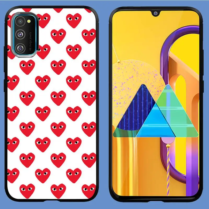 PLAY Comme des Garcons Heart Phone Case For Samsung A10 A12 A02 A20E M30 A31 A32 A40 A50S A52 A51 A70 A71 A80 Cover Fundas Coque 
PLAY Comme des Garcons Heart Phone Case For Samsung A10 A12 A02 A20E M30 A31 A32 A40 A50S A52 A51 A70 A71 A80 Cover Fundas Coque