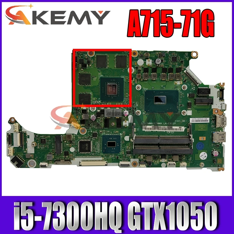 Для ACER AN515-51 A715-71G материнская плата для ноутбука LA-E911P NB.Q2Q11.003 NBQ2Q11003 i5-7300HQ GTX1050 Испытано 100% работает
Для ACER AN515-51 A715-71G материнская плата для ноутбука LA-E911P NB.Q2Q11.003 NBQ2Q11003 i5-7300HQ GTX1050 Испытано 100% работает