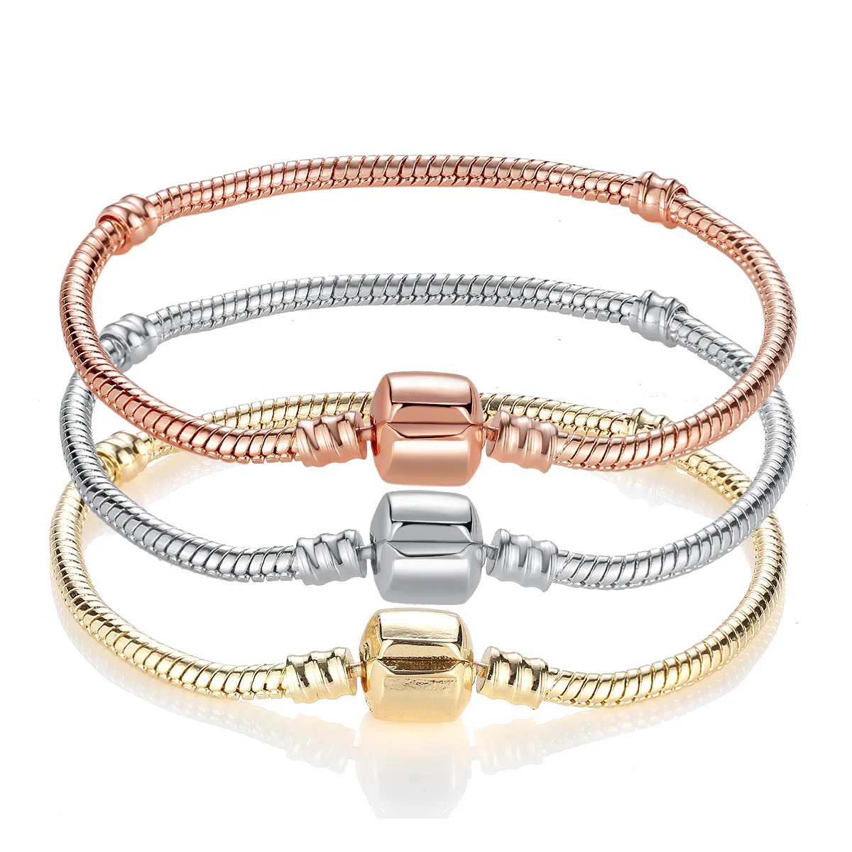 New Fashion Hot Selling Charm Original 3mm Snake Bone Chain Beads Fit Original Ladies Beaded Delicate Bracelet
New Fashion Hot Selling Charm Original 3mm Snake Bone Chain Beads Fit Original Ladies Beaded Delicate Bracelet