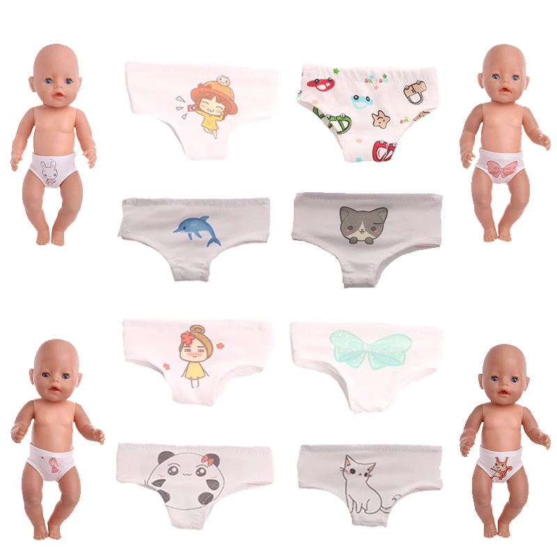 Panties Fit 18 Inch 40-43cm Born Baby Doll Clothes Cute Animal Cartoon Panties Accessories For Baby Birthday Festival Gift 
Panties Fit 18 Inch 40-43cm Born Baby Doll Clothes Cute Animal Cartoon Panties Accessories For Baby Birthday Festival Gift