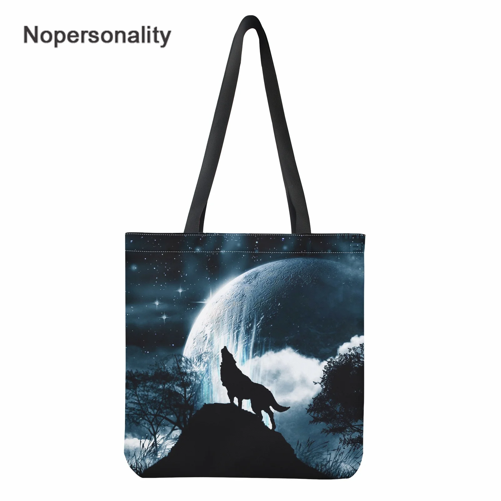 Nopersonality Moon Night Howling Wolf Print Totes Bag Women Handbag Fashion Shoulder Bag for Travel Ladies Portable Shopping Bag
Nopersonality Moon Night Howling Wolf Print Totes Bag Women Handbag Fashion Shoulder Bag for Travel Ladies Portable Shopping Bag