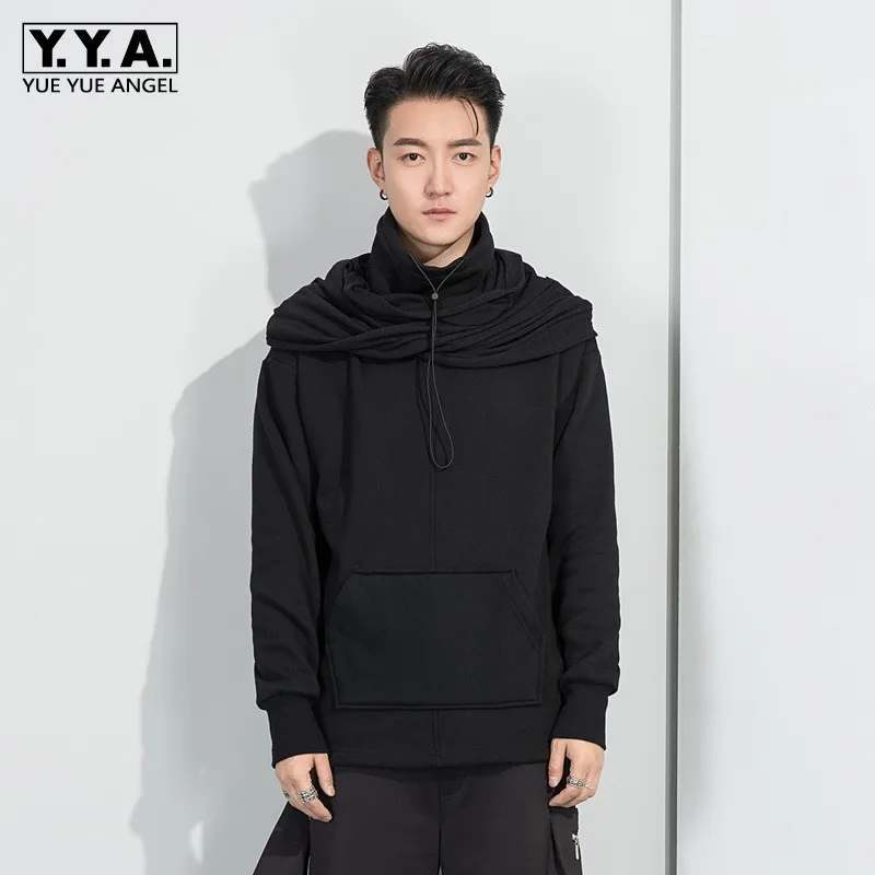 Winter Men Loose Turtleneck Sweatshirt High Street Casual Full Sleeve Pullover Tops Male Black Hip Hop Detachable Collar T Shirt
Winter Men Loose Turtleneck Sweatshirt High Street Casual Full Sleeve Pullover Tops Male Black Hip Hop Detachable Collar T Shirt