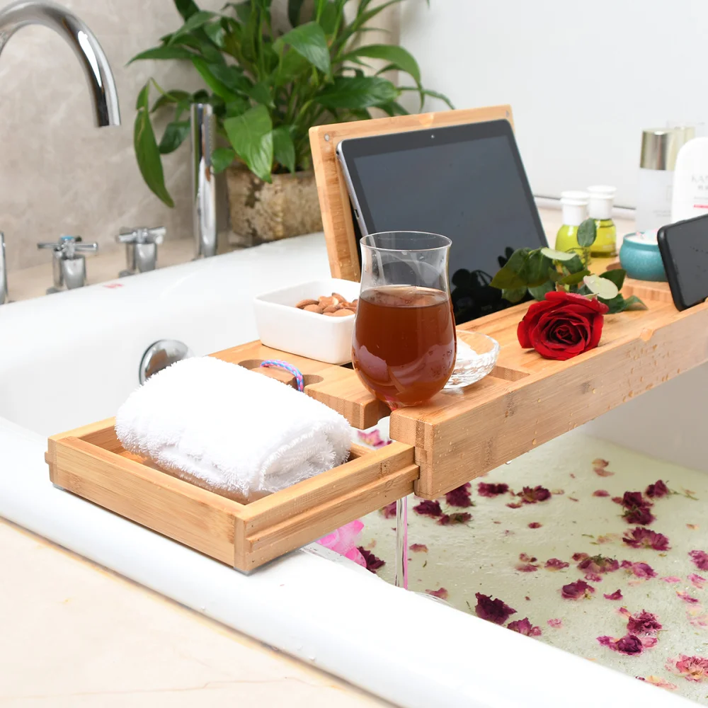 1PC Multifunctional Bathtub Serving Tray Bamboo Bath Bridge Telescopic Storage Rack Shelf with Mirror for Bathroom Home
1PC Multifunctional Bathtub Serving Tray Bamboo Bath Bridge Telescopic Storage Rack Shelf with Mirror for Bathroom Home
