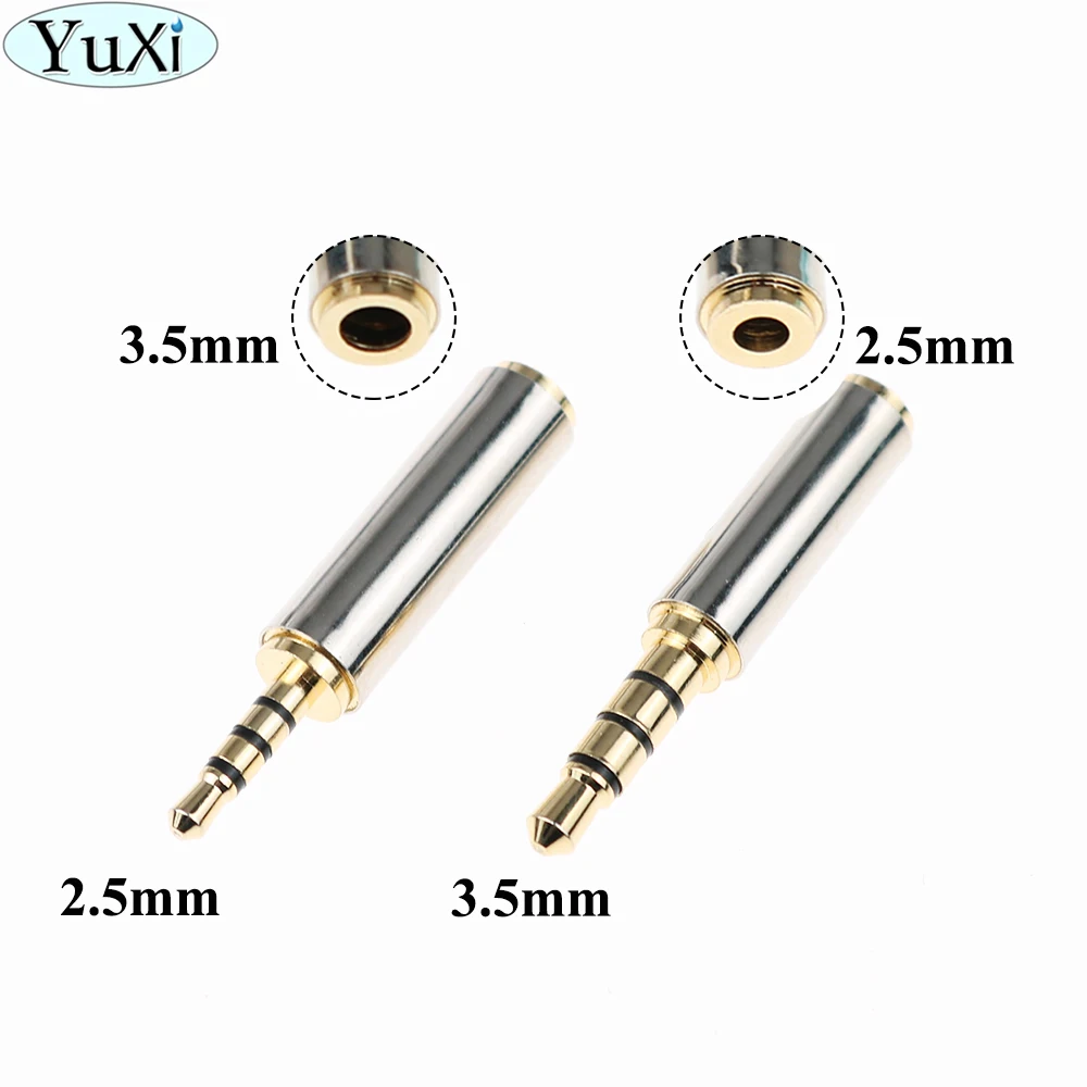 YuXi Gold 2.5 mm Male to 3.5 mm Female audio Stereo Adapter Plug Converter Headphone jack
YuXi Gold 2.5 mm Male to 3.5 mm Female audio Stereo Adapter Plug Converter Headphone jack