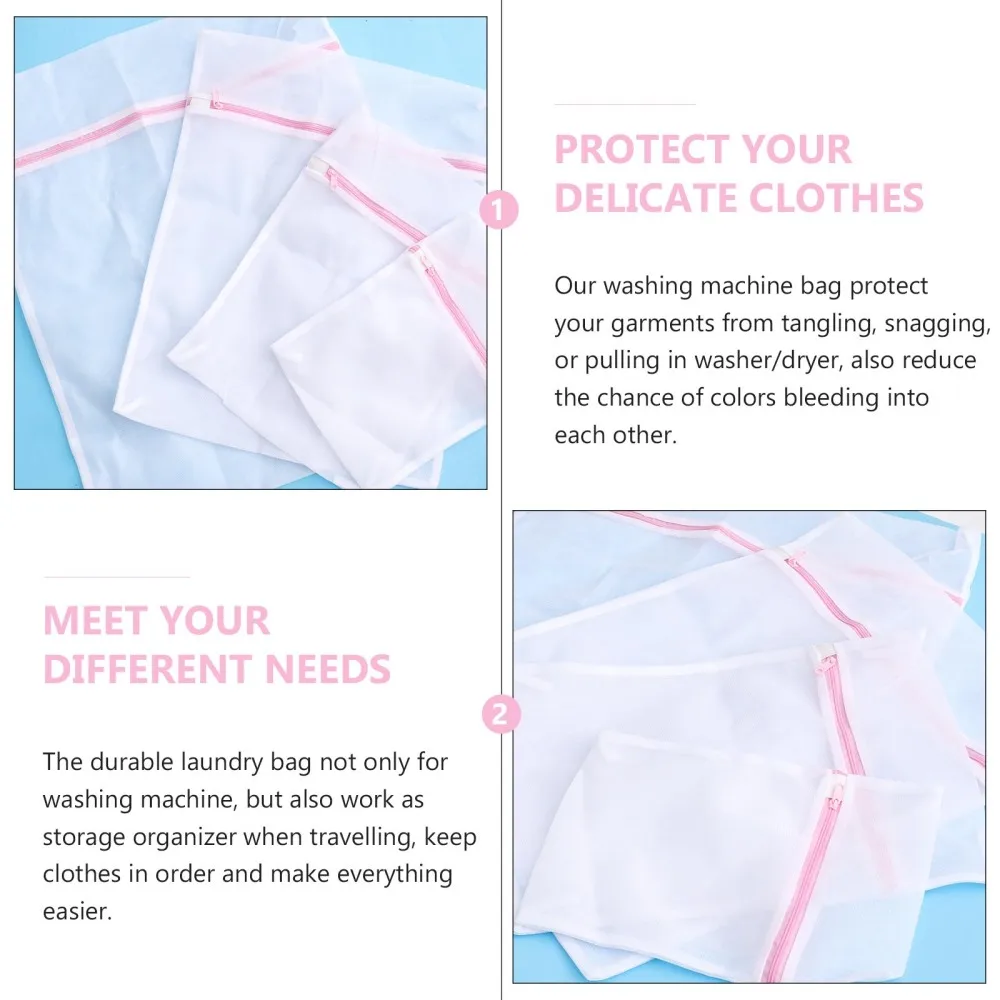 8Pcs Mesh Laundry Bag Reusable Washing Machine Bag Clothes Storage Pouch
8Pcs Mesh Laundry Bag Reusable Washing Machine Bag Clothes Storage Pouch