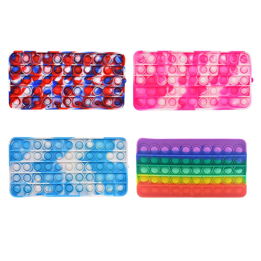 Rectangular Pencil Case Silicone Push Bubble Anti-Stress Stationery Zipper Storage Bag Adult Children Sensory Decompression Toy
Rectangular Pencil Case Silicone Push Bubble Anti-Stress Stationery Zipper Storage Bag Adult Children Sensory Decompression Toy