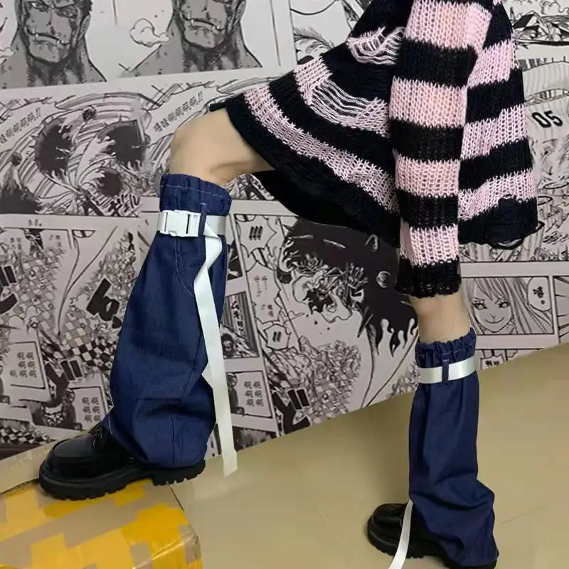 Blue Denim Jk Lolita Sweet Girl Leg Warmer 2021 Hipster Student Streetwear Calf-length Cargo Adjustable Buckle Unisex Sock
Blue Denim Jk Lolita Sweet Girl Leg Warmer 2021 Hipster Student Streetwear Calf-length Cargo Adjustable Buckle Unisex Sock