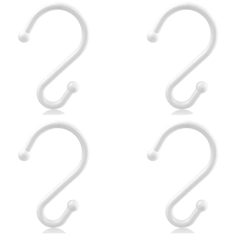 Shower Curtain Hooks,Set of 12 Rings,Rust Resistant S Shaped Hooks Hangers for Shower Curtains, Kitchen Utensils
Shower Curtain Hooks,Set of 12 Rings,Rust Resistant S Shaped Hooks Hangers for Shower Curtains, Kitchen Utensils