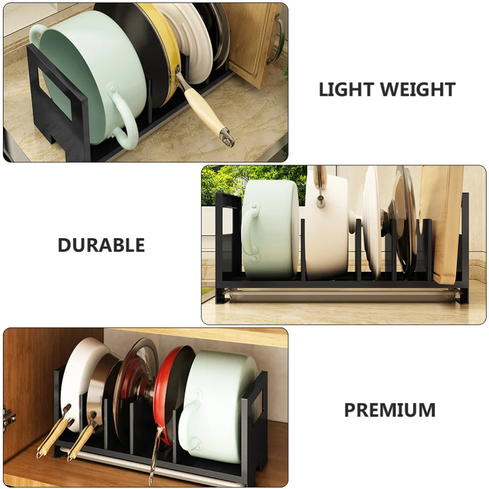 1Pc Multifunctional Kitchen Pot Lid Drying Rack Pot Lid Storage Rack (Black)
1Pc Multifunctional Kitchen Pot Lid Drying Rack Pot Lid Storage Rack (Black)