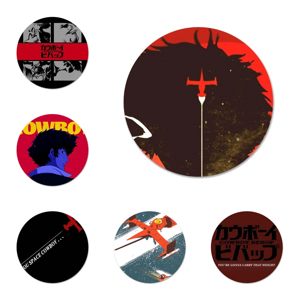 

Cowboy Bebop See You Space Icons Pins Badge Decoration Brooches Metal Badges For Clothes Backpack Decoration 58mm