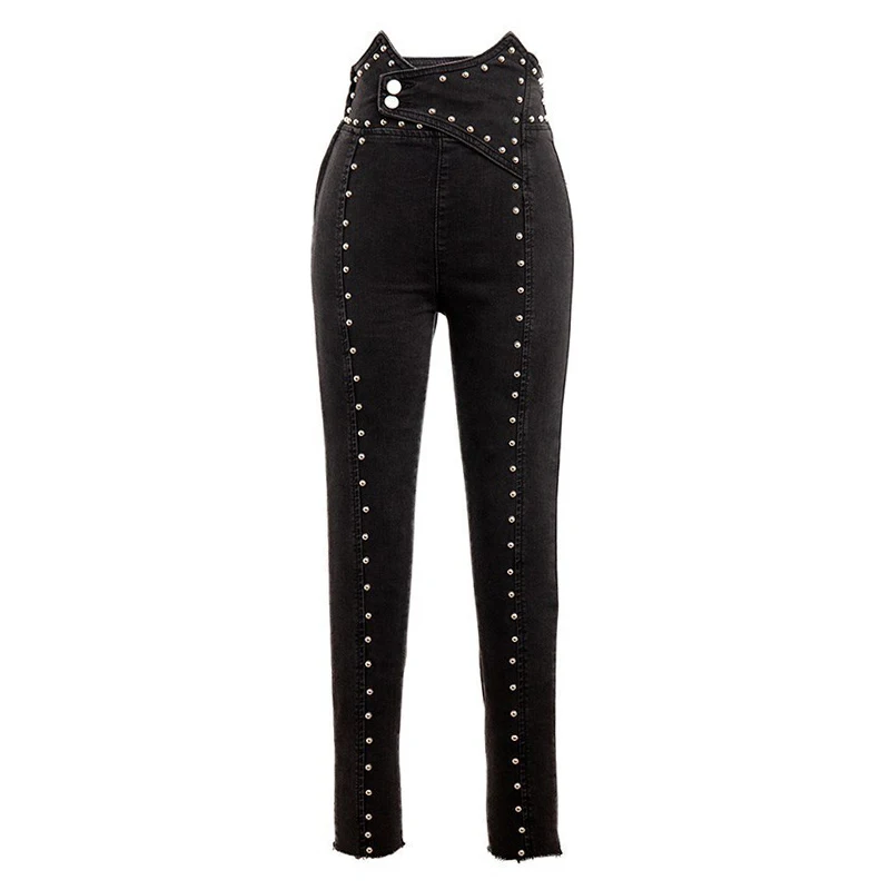 CHICEVER Black Pencil Pants For Women High Waist Patchwork Rivet Designer Ankle Length Trousers Female 2021 Spring Clothes Tide
CHICEVER Black Pencil Pants For Women High Waist Patchwork Rivet Designer Ankle Length Trousers Female 2021 Spring Clothes Tide