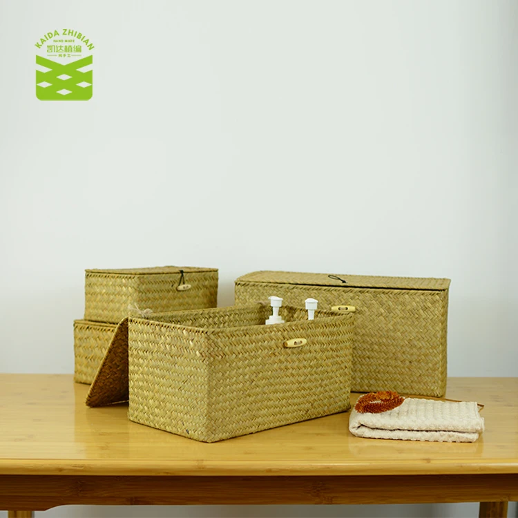Large Handmade Storage Box Seagrass Woven Basket with Lid Sundry Bath Cosmetic Towel Container Makeup Organizer Gift Basket
Large Handmade Storage Box Seagrass Woven Basket with Lid Sundry Bath Cosmetic Towel Container Makeup Organizer Gift Basket