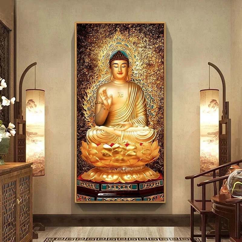 Golden Buddha Canvas Art Paintings Modern Wall Art Pictures for Home Living Room Decor Large Size
Golden Buddha Canvas Art Paintings Modern Wall Art Pictures for Home Living Room Decor Large Size