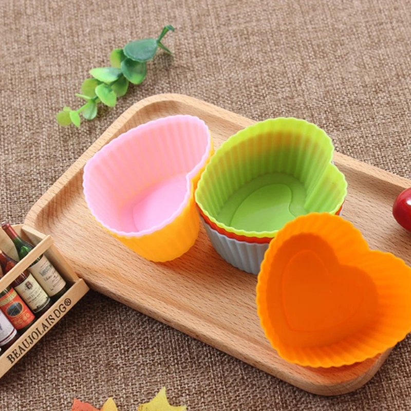 10pcs Silicone Mold Heart Cupcake Silicone Cake Mold Muffin Baking Heat Resistant Reusable Silicone Cake Molds Random Colors
10pcs Silicone Mold Heart Cupcake Silicone Cake Mold Muffin Baking Heat Resistant Reusable Silicone Cake Molds Random Colors