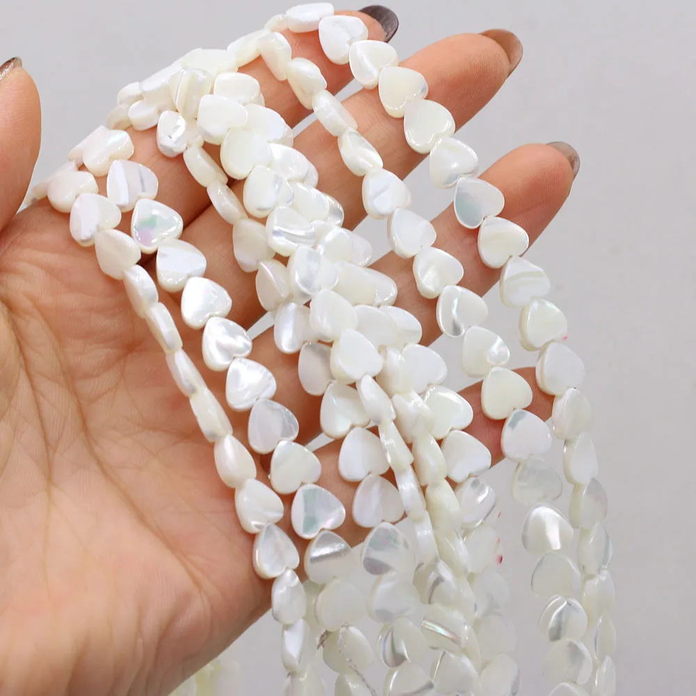Natural White Shell Beaded Heart Shape Freshwater Shell Beads For Jewelry Making DIY Bracelet Necklace Handmade 6/8/10/12mm
Natural White Shell Beaded Heart Shape Freshwater Shell Beads For Jewelry Making DIY Bracelet Necklace Handmade 6/8/10/12mm