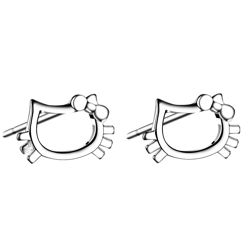 SL 925 Sterling Silver Jewelry Kitty Earrings Stud Earrings Zirconia For Women Lady Gift 2020 New Simple Fashion
SL 925 Sterling Silver Jewelry Kitty Earrings Stud Earrings Zirconia For Women Lady Gift 2020 New Simple Fashion