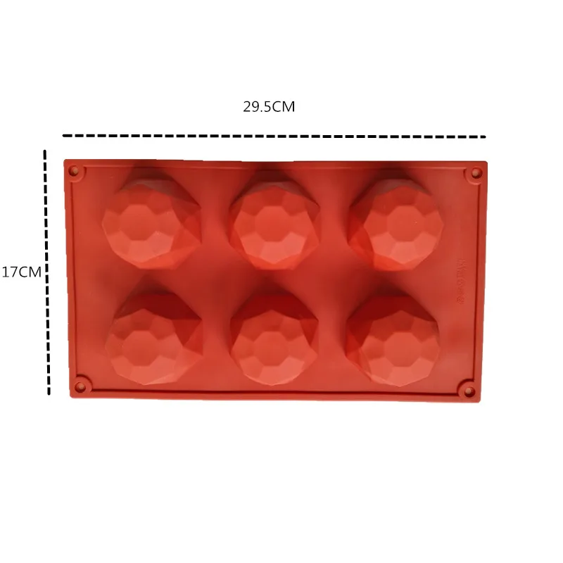 6 Cavity 3d Diamond Shape Silicone Mold Jelly Chocolate Cookie Muffin Baking Sponge Mousse Dessert Tool Cake Decorating
6 Cavity 3d Diamond Shape Silicone Mold Jelly Chocolate Cookie Muffin Baking Sponge Mousse Dessert Tool Cake Decorating